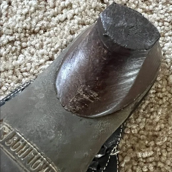 Pikolinos Jerez Black Leather Slip-On Kitten Heel Closed Toe Mules Size EU36 - Picture 15 of 16